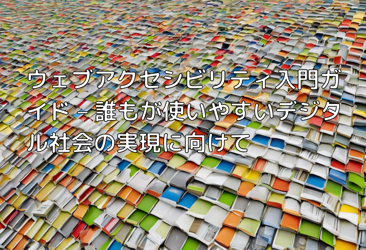 ウェブアクセシビリティ入門ガイド – 誰もが使いやすいデジタル社会の実現に向けて