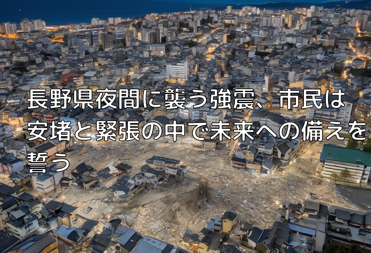 長野県夜間に襲う強震、市民は安堵と緊張の中で未来への備えを誓う