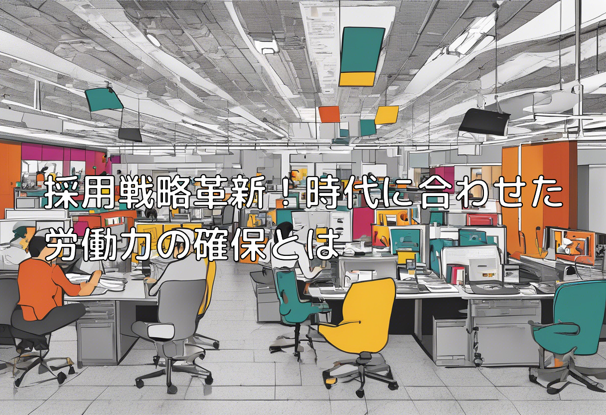 採用戦略革新！時代に合わせた労働力の確保とは