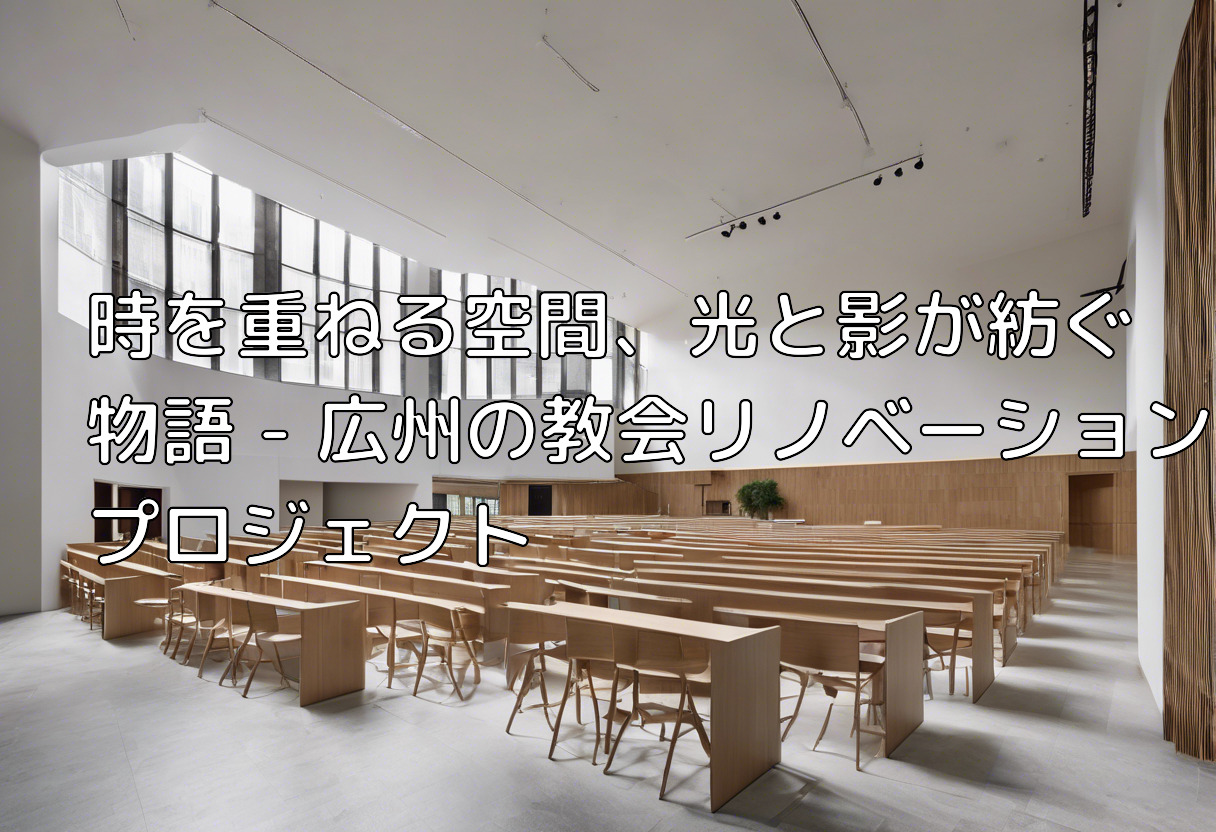 時を重ねる空間、光と影が紡ぐ物語 – 広州の教会リノベーションプロジェクト